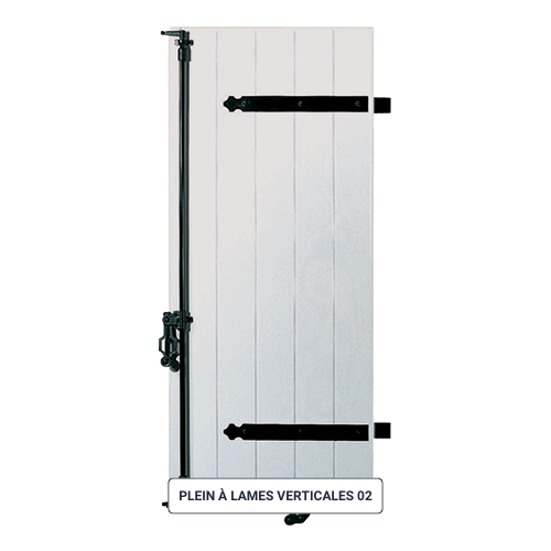 volets battants pvc plein lames verticales 04
